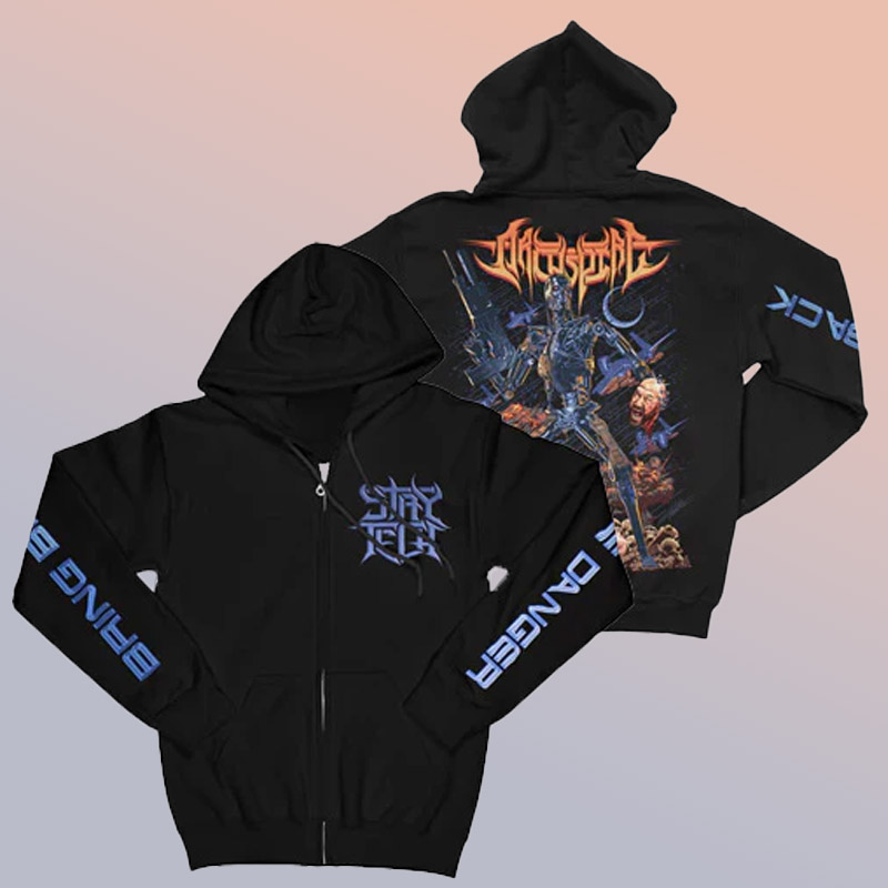 Terminated zip-up hoodie
